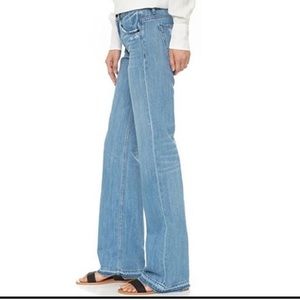 Helmut Lang Straight Wide Leg Jeans